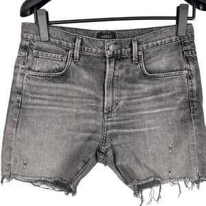 AGOLDE Denise Women’s Cut Off Denim Shorts Black Wash High Rise Denise Size 26